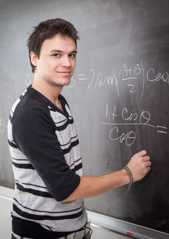 Kapkayev says becoming a math teacher will allow him to combine his passion for people with his intellectual inclination.