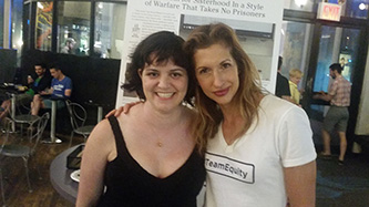 Amy Fox '05 M.F.A. (left) with <em>Equity</em> actor-producer Alysia Reiner