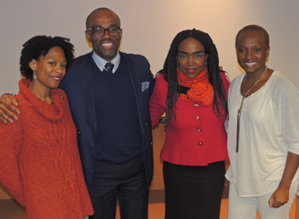 From left: Régine Roumain, Jean Eddy St. Paul, Emeline Michel, and Cassandre Traysbule