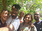 <p>BLMI members pose with University of West Indies’ K’adamawe K’nife.</p>
