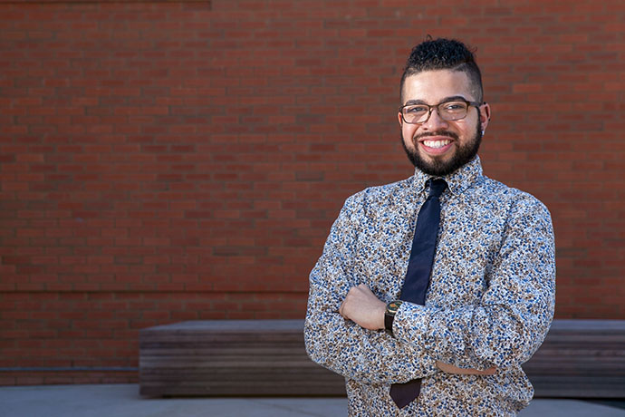 Speech-language pathology graduate student Desmond L. Rivera