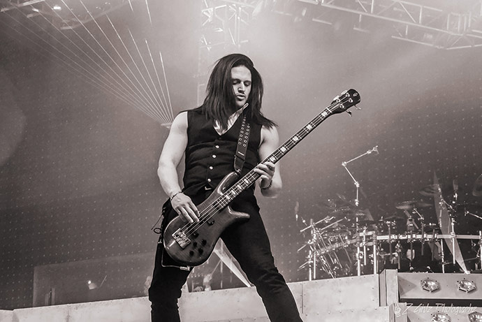 David Zablidowsky, more popularly known as David Z, performs with the Trans Siberian Orchestra. 