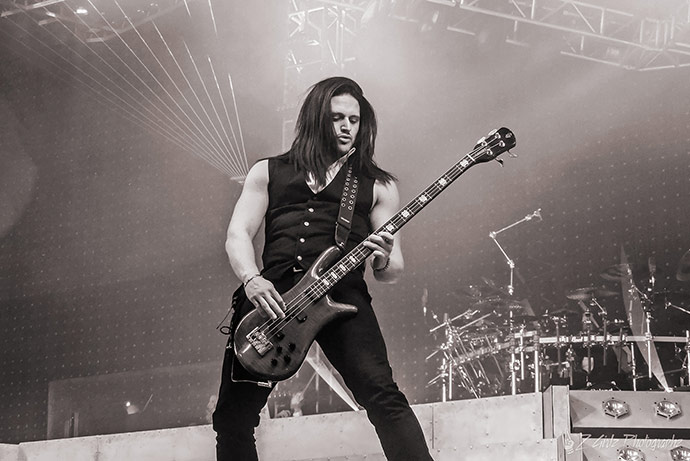 David Zablidowsky, more popularly known as David Z, performs with the Trans Siberian Orchestra.