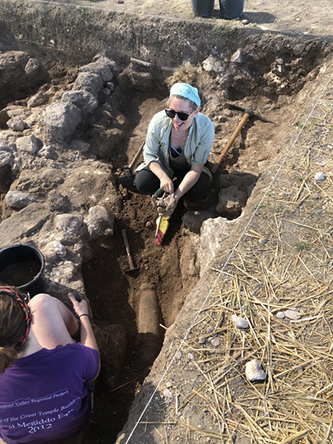  Karen B. Stern Gabbay on a dig in Israel