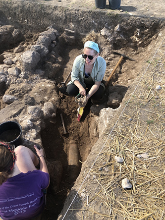 Karen B. Stern Gabbay on a dig in Israel