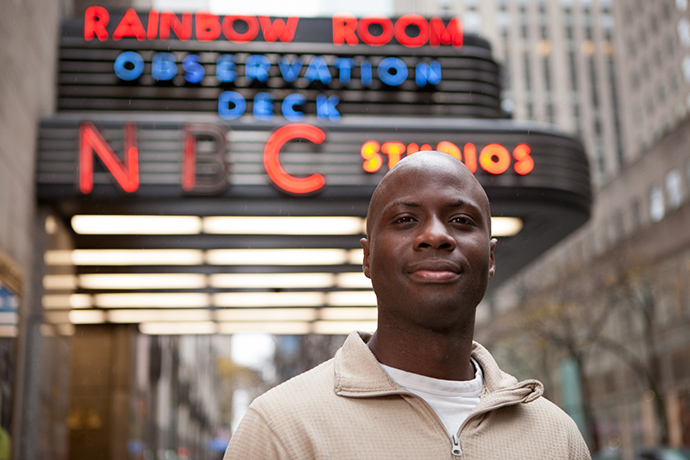 Hashmiru Sesay, a second-year producing student at the Feirstein Graduate School of Cinema, is COVID health and safety manager at