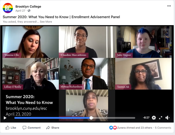 Many college offices teamed up to make sure students got the information and help they needed for remote education.