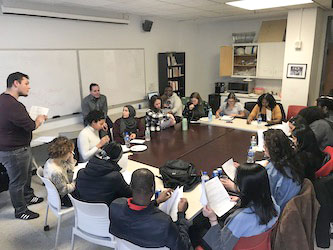 Faculty and peer mentors work together through the Mellon Transfer Student Research Program.