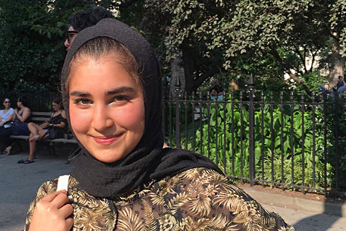 Chemistry major and Belle Zeller Scholarship winner Zahra Jamil