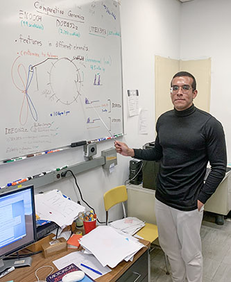 Graduate student Paul Thomas