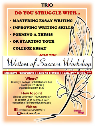 <p>Poster for Writers of Success Workshop</p>