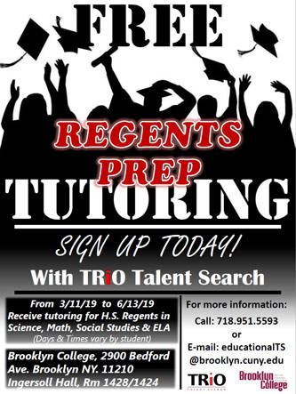 <p>Poster for Regents Tutoring</p>