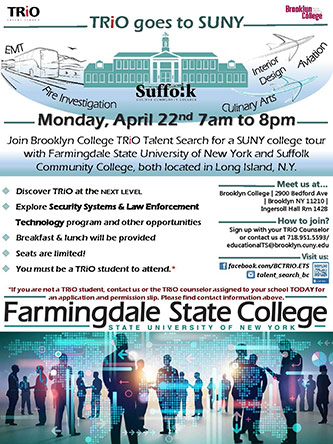 <p>Poster for SUNY College Tour</p>