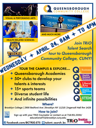 <p>Poster for Queensborough Community College Tour</p>