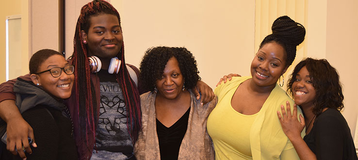 Monique and Jaclyn with CUNY EDGE students