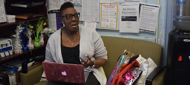 Spend time between classes working in our student area.