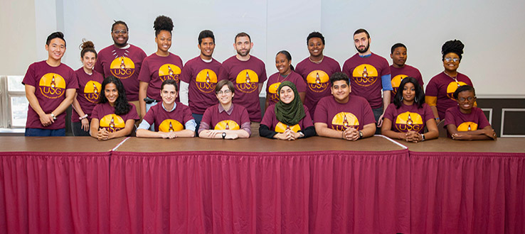 Members of student government represent you and voice your concerns and opinions to college administrators.