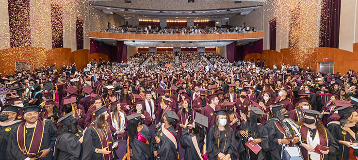 The classes of 2020 and 2021 returned to campus for their in-person Comeback Commencement.