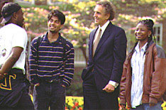 President with Students
