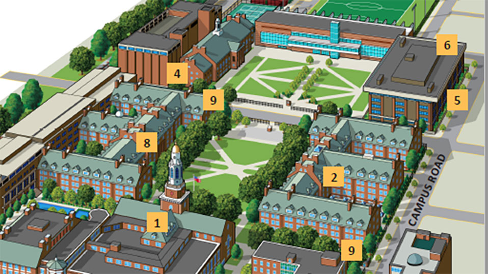 Re-Entry Campus Map