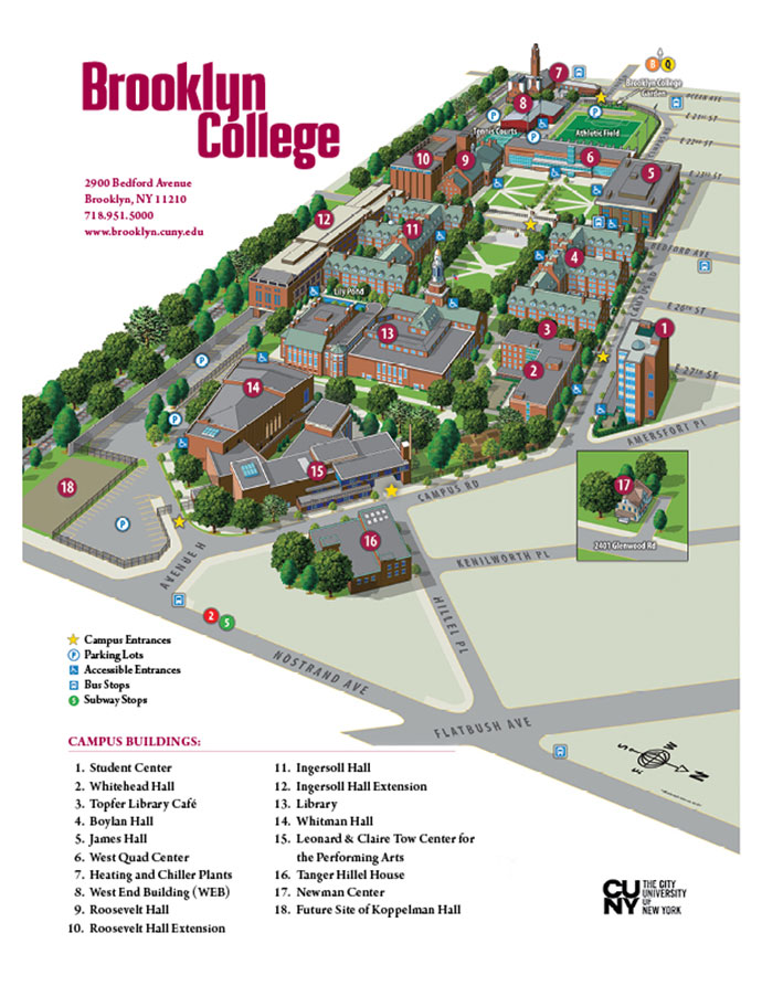 Degree Maps Brooklyn College Campus Map | Brooklyn College