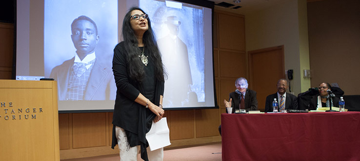 February 2018: The John Hope Franklin Memorial Day celebration opened with a discussion on African American history and the public sphere.