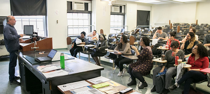 April 2017: A panel discussed the struggle for immigrant rights, resistance, how to join the cause, and why it's so important.