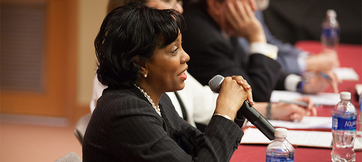 March 2017: How can we participate in today's civil rights movement? Judge Sharon Bourne-Clarke '89 answered that question.