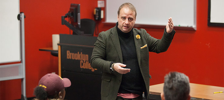 February 2017: Immigration lawyer Arda Beskardes answered student questions on President’s Trump’s controversial Travel Ban.