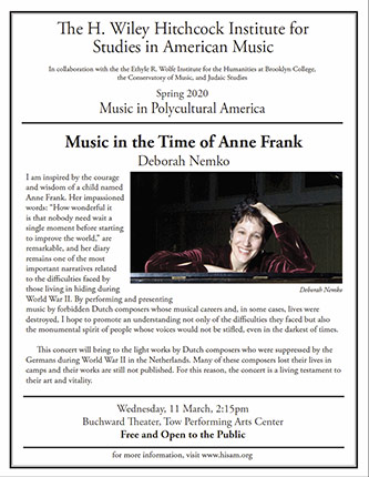 Poster for <em>Music in the Time of Anne Frank</em>