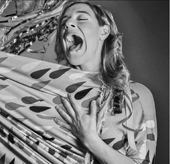 Merrill Garbus and tUnE-yArDs. Photo from single cover <em>Water Fountain</em>
