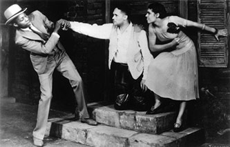 John Bubbles, Todd Duncan, and Anne Brown in the original 1935 <em>Porgy and Bess</em>. Courtesy of the University of Michigan.