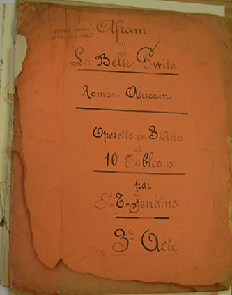 Cover, <em>Afram</em>, 1924, Courtesy of the Center for Black Music Research.