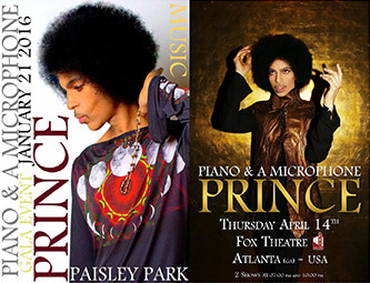 Poster for Paisley Park Gala / Promotional poster for Fox Theatre Concert