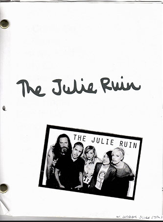 Front cover of Sara Landeau’s Julie Ruin notebook
