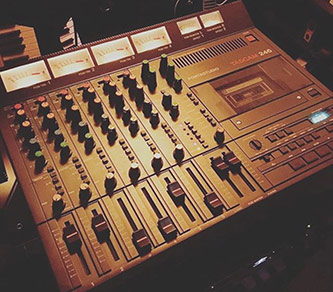 Milk Dee’s Tascam 246 four-track recorder, photo courtesy of Milk Dee [Kirk Robinson]