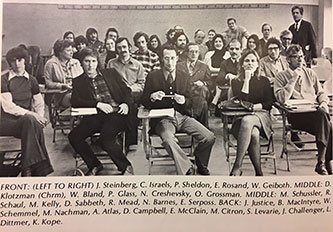 Brooklyn College Music Faculty Yearbook photo, ca. 1973