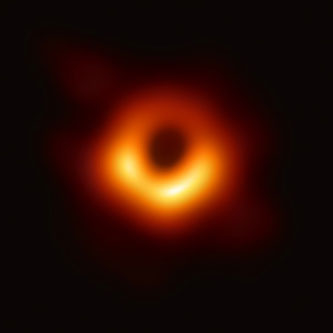 A supermassive black hole image taken by Event Horizon Telescope