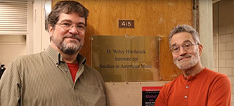 Ray and Jeff outside the HISAM Office at Brooklyn College, 2016