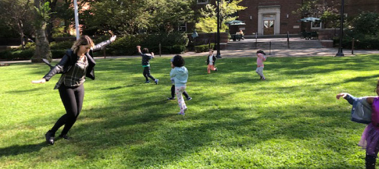 The children and teachers take flight as their imaginations soar with joy and wonderment.