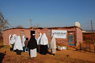View of Islamic Relief, South African Ramadan Food Distribution Center