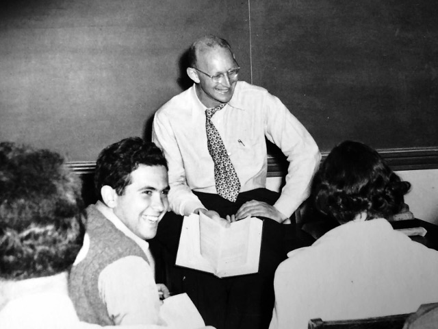 Professor Kaye at Brooklyn College in 1952.