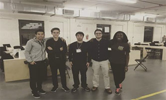 The Brooklyn College Hackathon team.