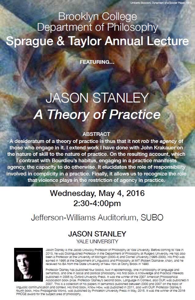 Event Flier: A Theory of Practice 
