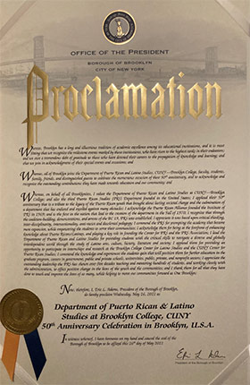 Proclamation - Office of the President, Borough of Brooklyn