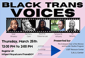 Flyer for Black Trans Voices