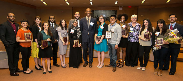 BCAA Student Award winners at annual meeting.