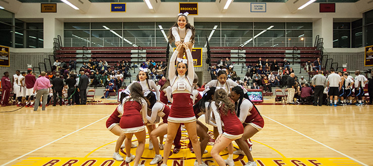 Our sports teams give you—and our talented cheerleaders—something to get fired up about.