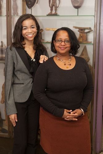 Ruqayyah Batts '13 (left) says that mentorship from faculty like Professor Day was crucial to her success as a student and continues to serve her as she pursues her professional goals.