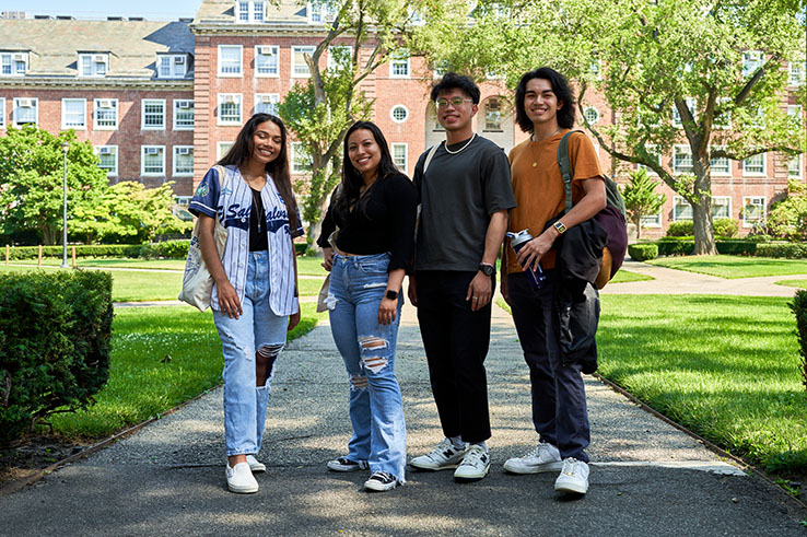 Students on campus